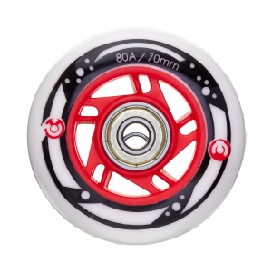 Колесо в сборе MICRO (+ 2 pcs bearing + 1 ps hub) 70mm RED for MAJORITY