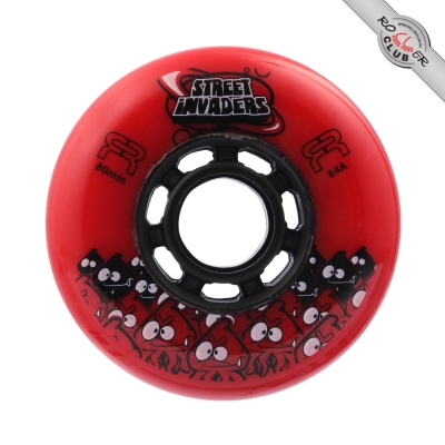 Колеса FR SKATES STREET INVADERS 80mm/84A (RED)