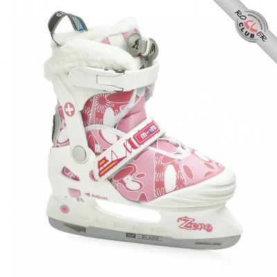 Раздвижные ледовые коньки MICRO ZERO PLUS pink