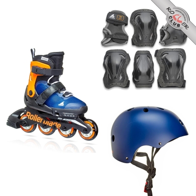 Роликовые коньки ROLLERBLADE CUBE midnight blue/warm orange 2021 г.