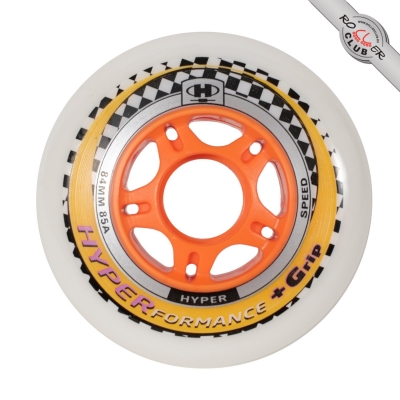 Колеса HYPER HYPERFORMANCE +G 90мм/85A white/orange