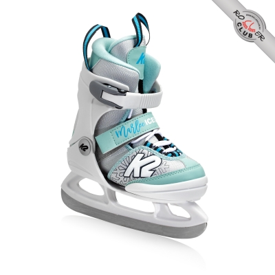 Раздвижные ледовые коньки K2 MARLEE JR ICE LTD white/light blue 2021 г.