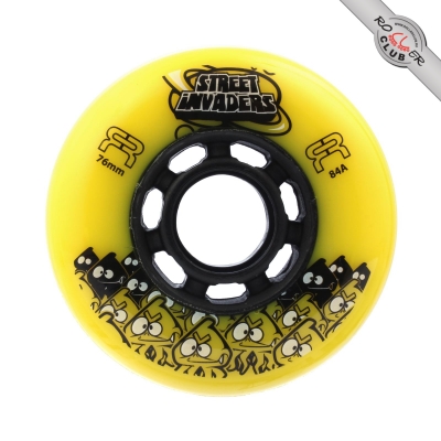 Колеса FR SKATES STREET INVADERS 76mm/84A (YELLOW)