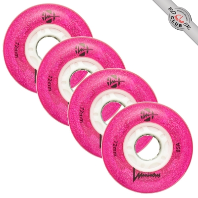 Колеса LUMINOUS 76MM (GLITTER/PINK)
