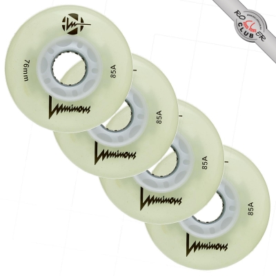Колеса LUMINOUS 76MM (WHITE/GLOW)