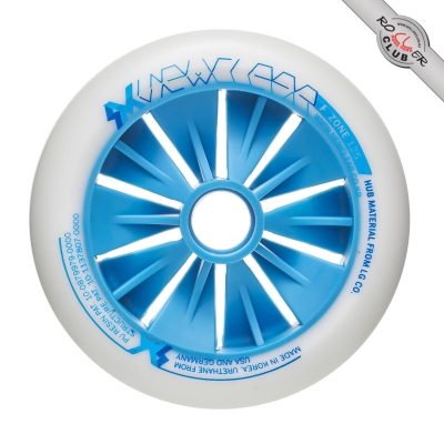 Колеса GYRO NEW CLEAR (natural/blue) 125mm