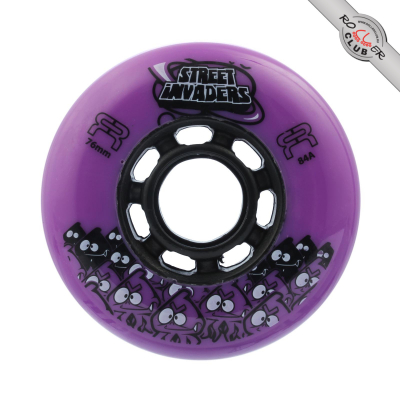 Колеса FR SKATES STREET INVADERS 76mm/84A (VIOLET)