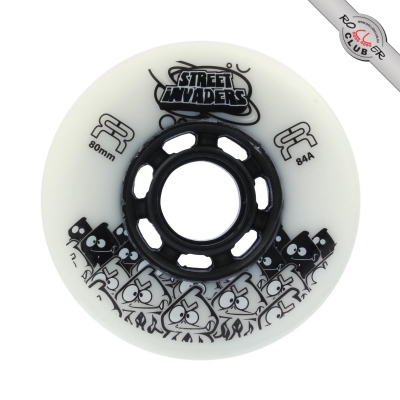 Колеса FR SKATES STREET INVADERS 80mm/84A (WHITE)