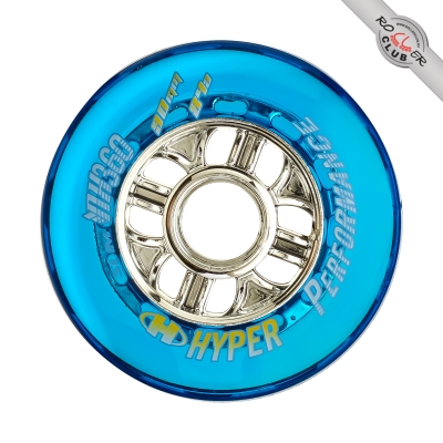 Колеса HYPER NX-360 90мм/84A trans blue/chr