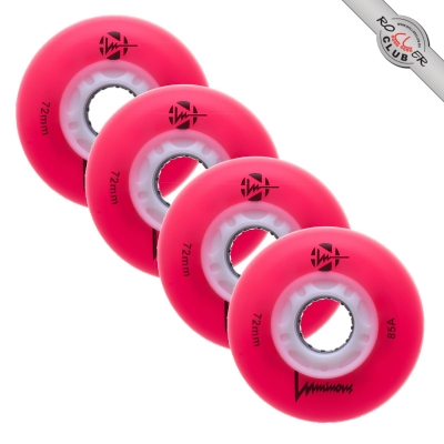 Колеса LUMINOUS 72MM (RED/WHITE)