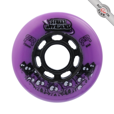 Колеса FR SKATES STREET INVADERS 72mm/84A (VIOLET)