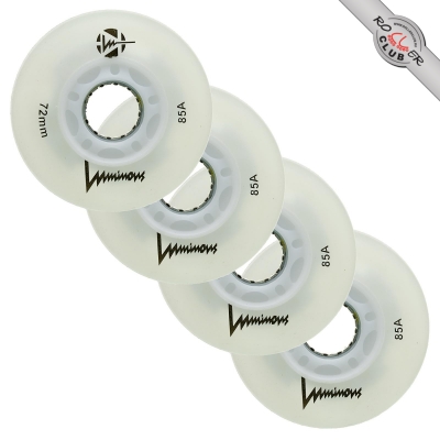 Колеса LUMINOUS 72MM (WHITE/WHITE)