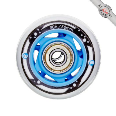 Колесо в сборе MICRO (+ 2 pcs bearing + 1 ps hub) 58mm BLUE for MAJORITY