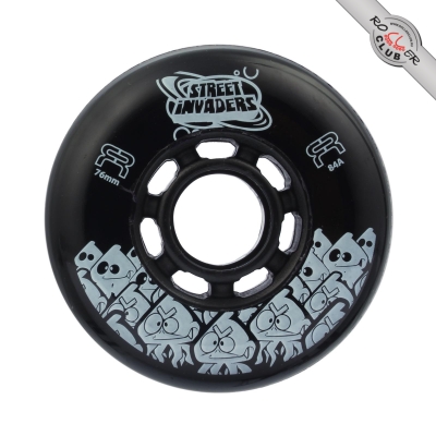 Колеса FR SKATES STREET INVADERS 76mm/84A (BLACK)