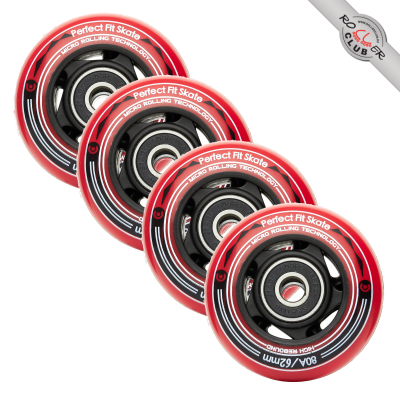 Колесо в сборе MICRO (+ 2 pcs bearing + 1 ps hub) 62mm RED for INFINITY