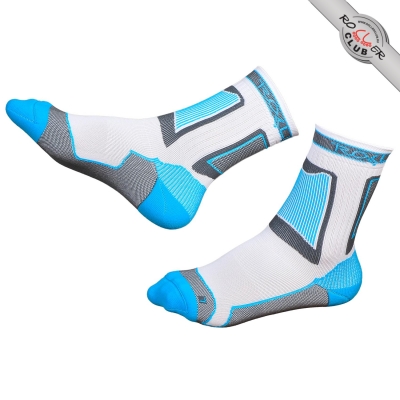Носки ROLLERCLUB Performance (white/cyan)