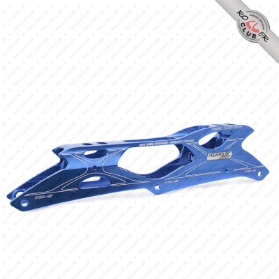 Рама POWERSLIDE DOUBLE X 12,4 (4x100mm) 195mm silver, along