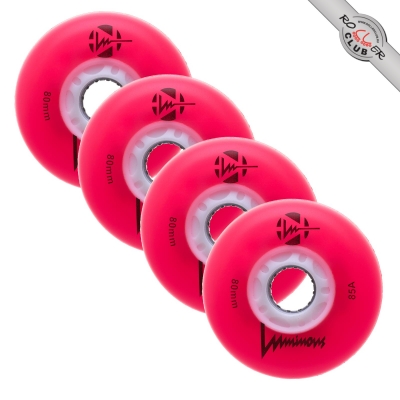 Колеса LUMINOUS 80MM (RED/WHITE)