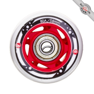 Колесо в сборе MICRO (+ 2 pcs bearing + 1 ps hub) 58mm RED for MAJORITY