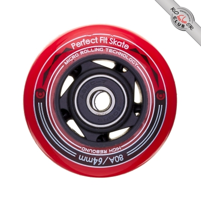 Колесо в сборе MICRO (+ 2 pcs bearing + 1 ps hub) 64mm RED for INFINITY