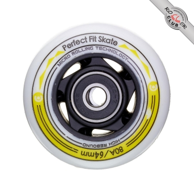 Колесо в сборе MICRO (+ 2 pcs bearing + 1 ps hub) 64mm YELLOW for INFINITY