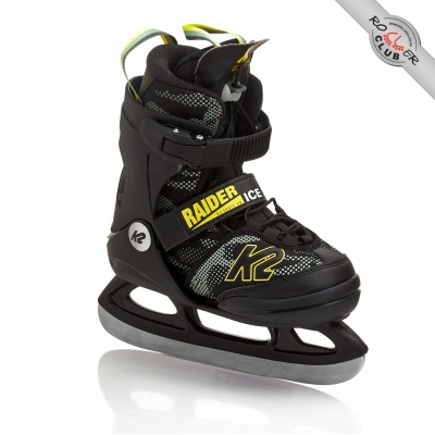 Раздвижные ледовые коньки K2 RAIDER JR ICE green/yellow 2021 г.