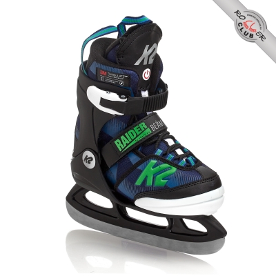 Раздвижные ледовые коньки K2 RAIDER JR BEAM black/blue 2021 г.