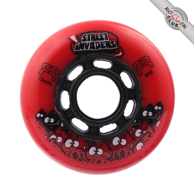 Колеса FR SKATES STREET INVADERS 72mm/84A (RED)