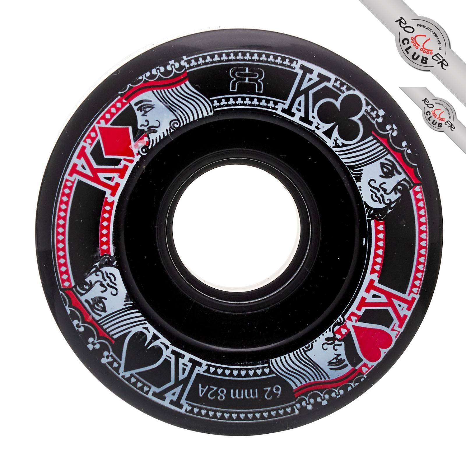 Колеса FR SKATES QUAD STREET KINGS 62mm/82A (BLACK/BLACK)