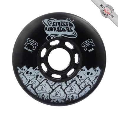 Колеса FR SKATES STREET INVADERS 84mm/84A (BLACK)