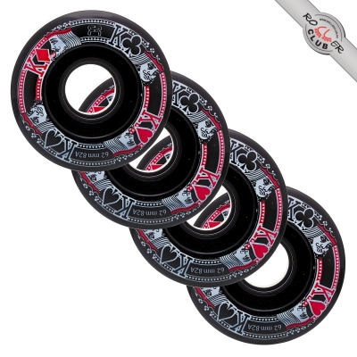 Колеса FR SKATES QUAD STREET KINGS 62mm/82A (BLACK/BLACK)
