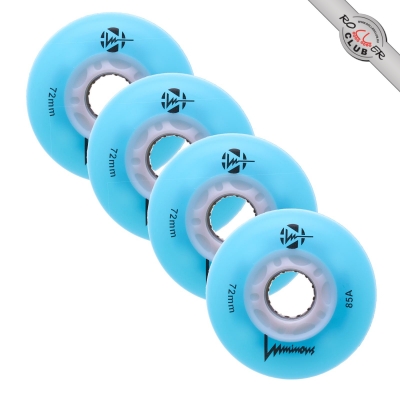 Колеса LUMINOUS 72MM (BLUE/WHITE)